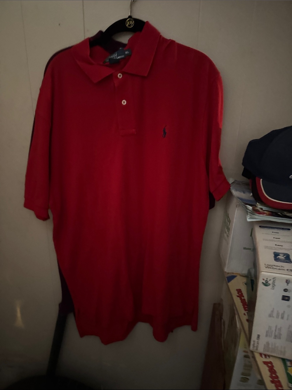 Polo by Ralph Lauren Red Short-Sleeve Polo Shirt with Embroidered Logo